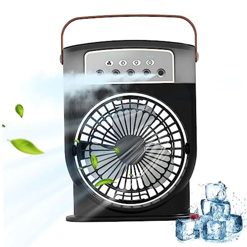 Mini Portable Cooling Mist Fan T shape